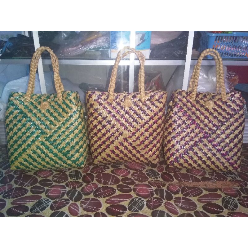 TAS anyaman purun khas Kalimantan ~ sovenir/oleh-oleh kalsel
