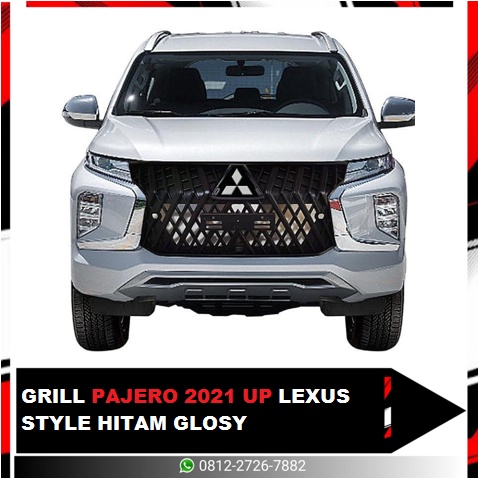 GRILL PAJERO 2021 UP LEXUS STYLE HITAM GLOSY