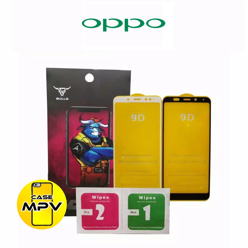 Tempered Glass Full 5D/9D Oppo A3S A9 2020 A5 2020 F9 F7