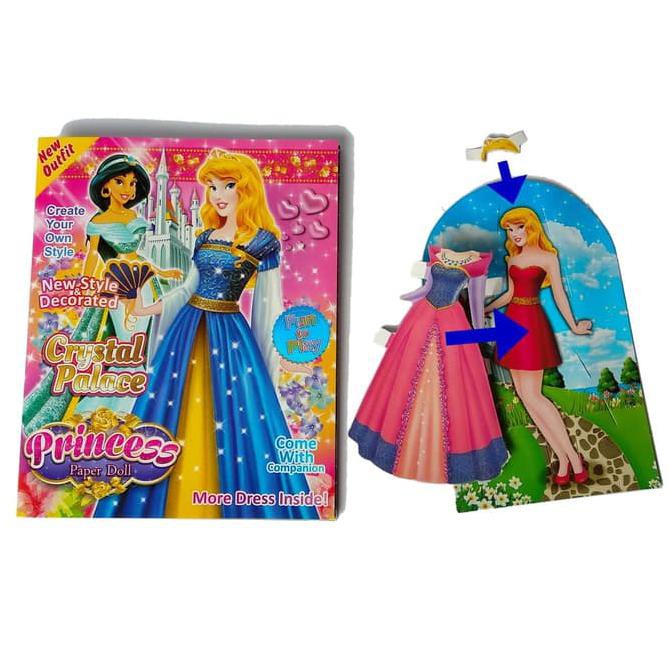 Buku BP Bongkar Pasang Barbie Princess Dress Book mainan jadul 90an - Barbie DISKON