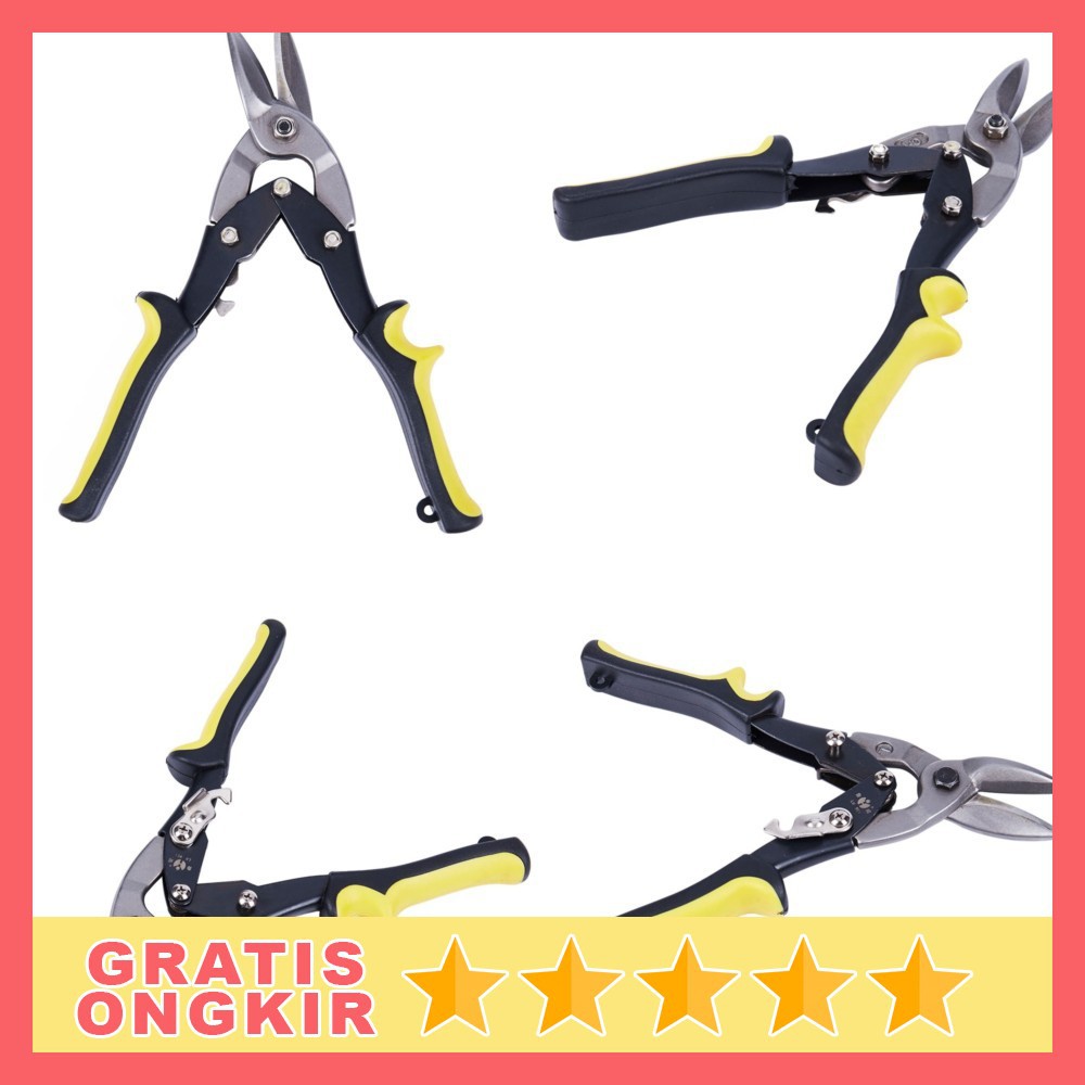 

LI CHEN Gunting Besi Flat Baja Heavy Duty Iron Scissors 10 Inch - W239 - Yellow