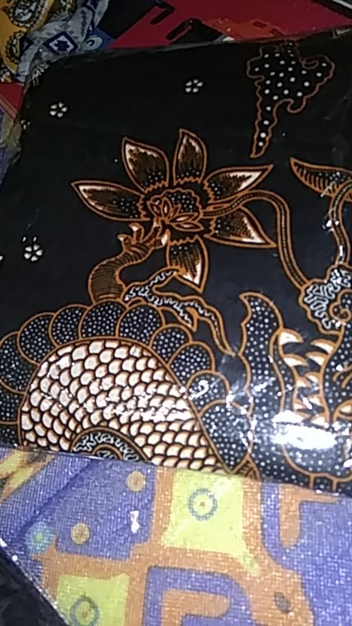 Batik Couple Keluarga Sania Ruffle Ori Ndoro Jowi Dnt Motif Naga Hitam