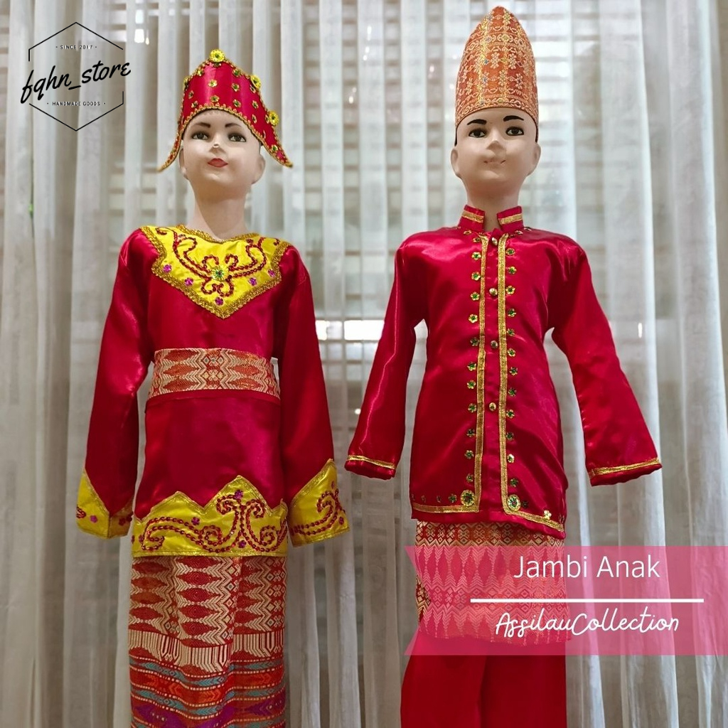 Baju adat anak Jambi satuan (Laki/Cewek)