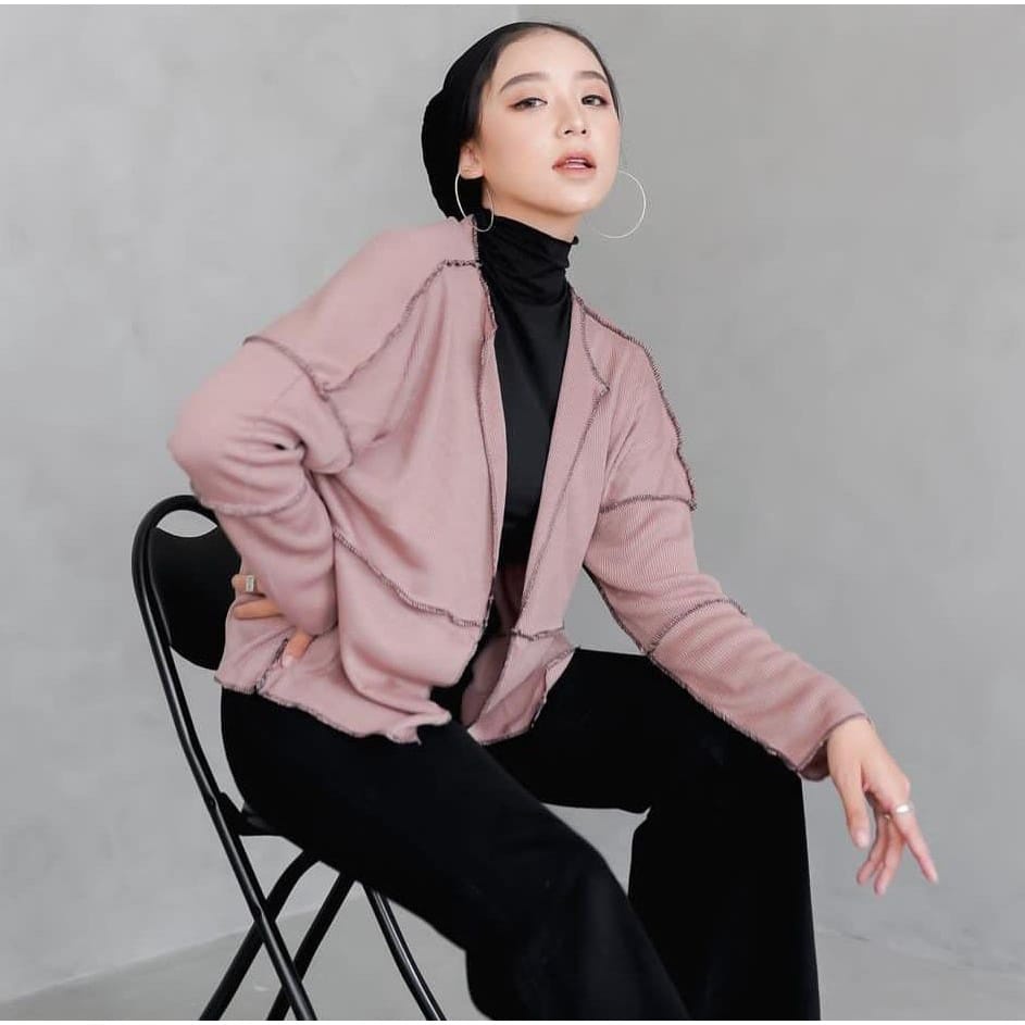 BEFAST - ZEC OOTD Wanita Cardigan ASRI / Zani Cardigan / Cardigan Wanita Casual / Cardigan Trendy / Cardigan Terlaris / Outer Modern / OOTD Wanita Remaja Hits / Cardigan Polos Kekinian