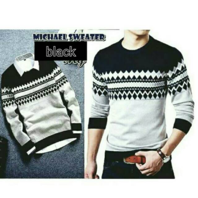 Sweater pria rajut korea