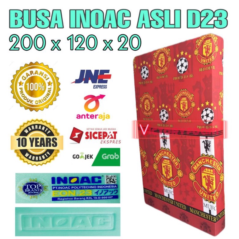 Kasur Busa INOAC 200x120x20 Lembaran dan Lipat EON LG Garansi 10tahun