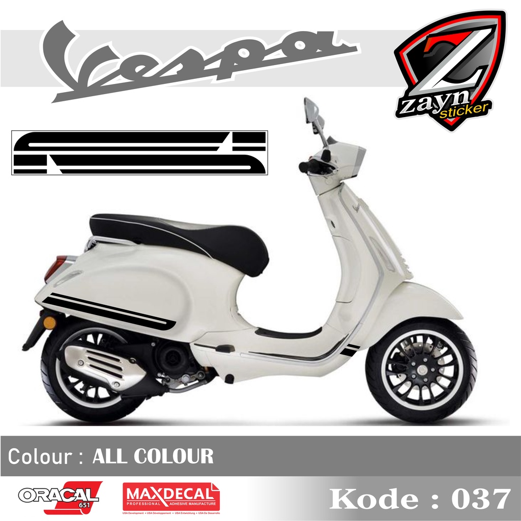 TERMURAH, LIST STIKER STRIPING CUTTING STICKER VESPA SPRINT SIMPLE 037