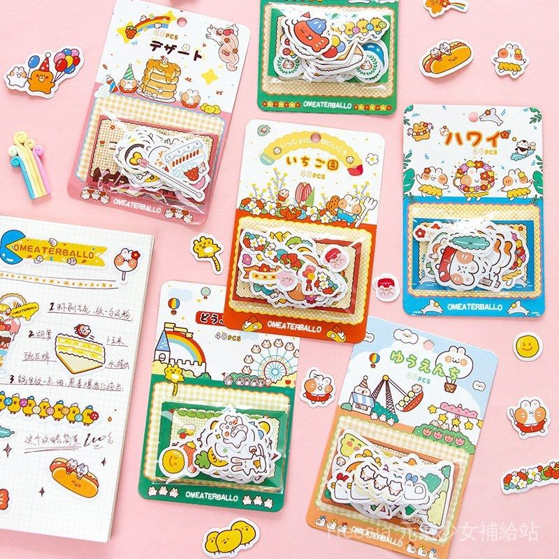 

Sticker Deco Lucu Gaya Jepang/Korea