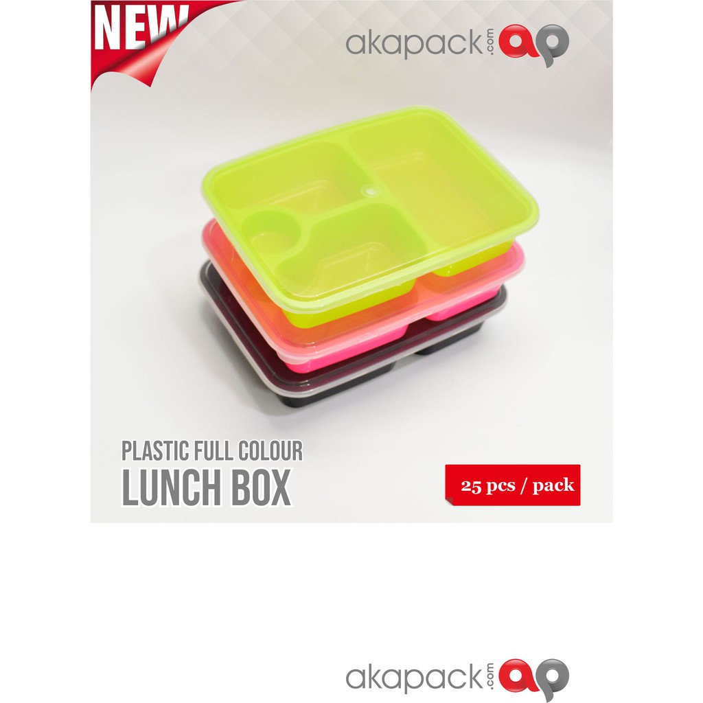 Jual Lunch Box Bento Sekat Tutup Warna X X Cm Isi Pcs Shopee Indonesia