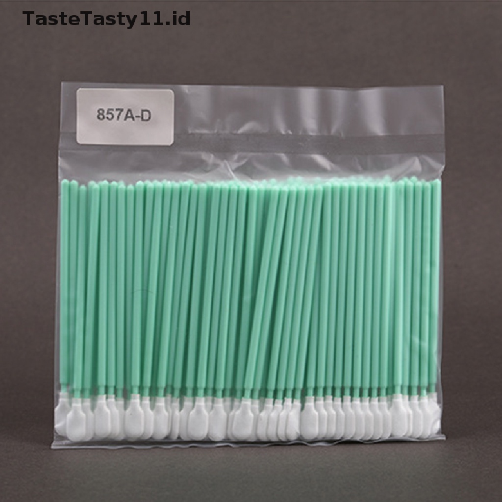 100pcs / Lot Cotton Bud Bahan Katun Non Woven Ukuran 100mm Tahan Debu Untuk Lensa Fokus