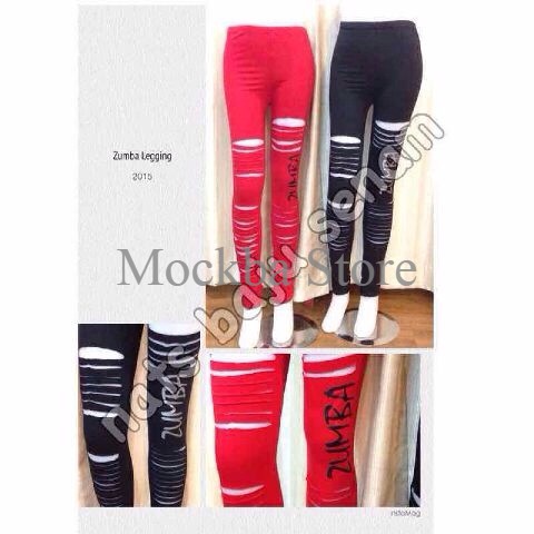 Celana senam zumba / legging zumba / legging sobek / legging senam