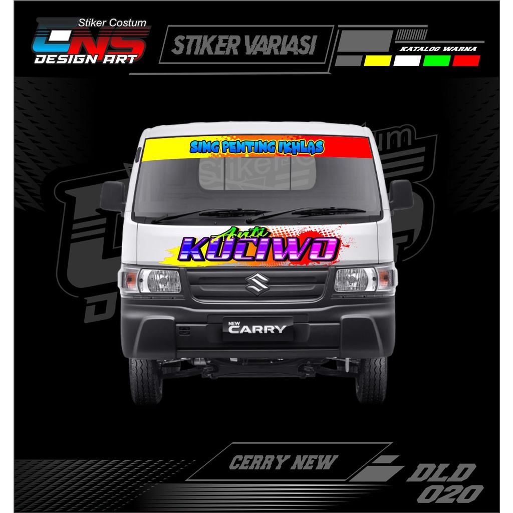 stiker depan CARRY NEW stiker depan mobil / truk / pick up stiker depan variasi all mobil stiker dep