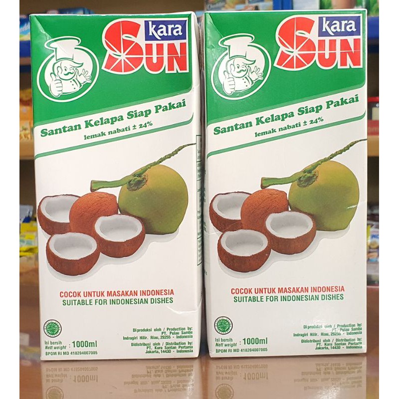 

Sun Kara Santan Kelapa 1Liter