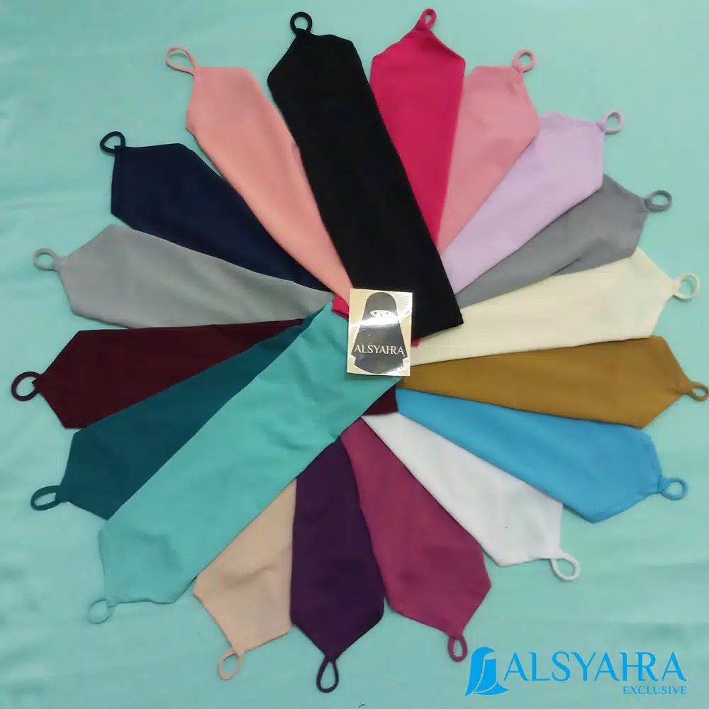 Alsyahra Grosir Simple Syari Manset Handsock Cincin Polos