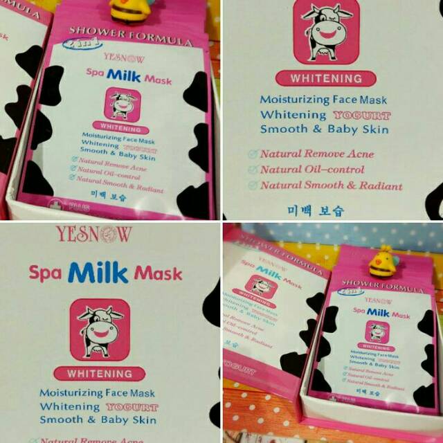 SPA MILK MASK YESNOW [HARGA 1 PCS]