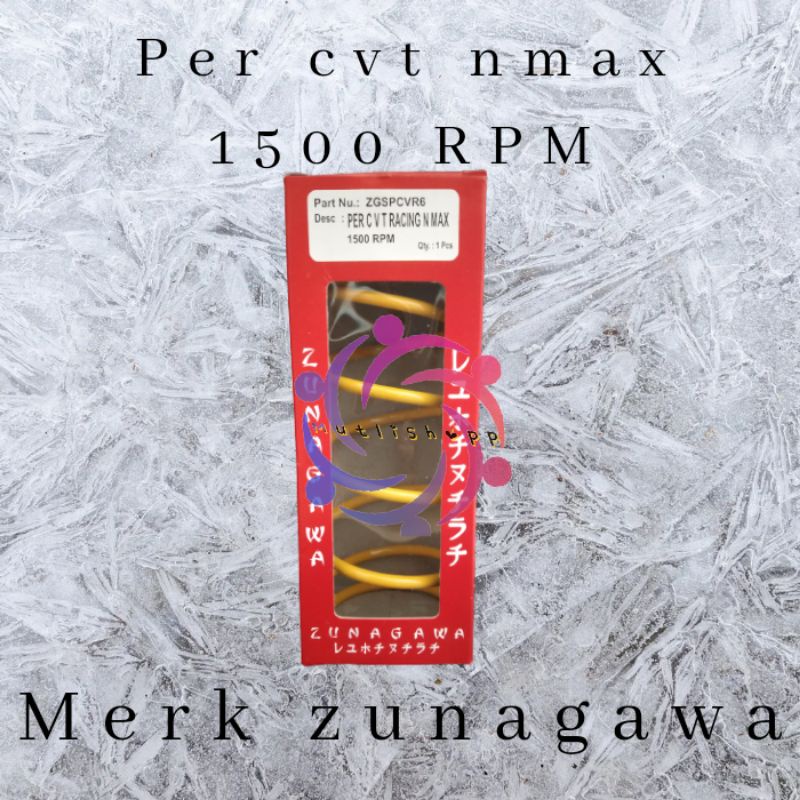 PER CVT 1500 RPM NMAX AEROX LEXI PCX VARIO 125  VARIO 150  MIO M3 XEON MERK ZUNAGAWA