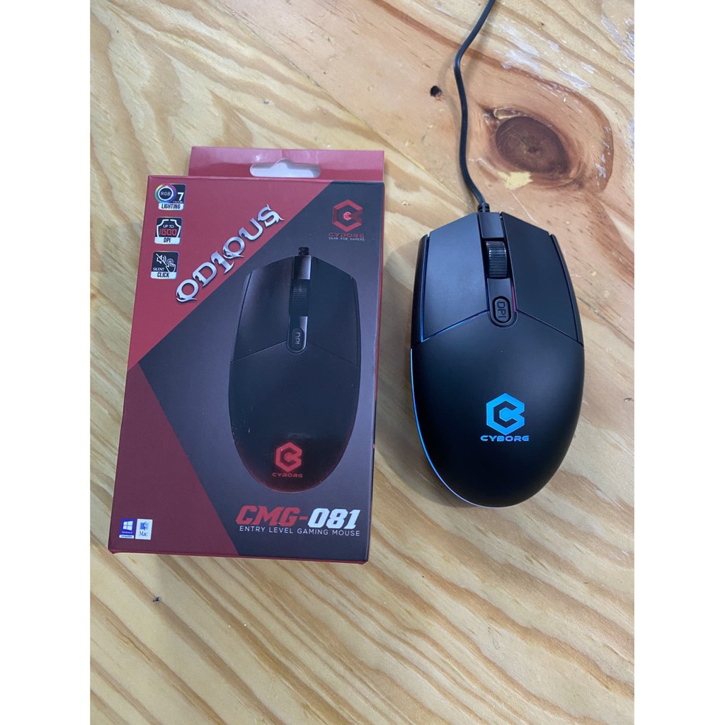 Cyborg CMG-081 Odious RGB Gaming Mouse Wired Silent Klick RGB