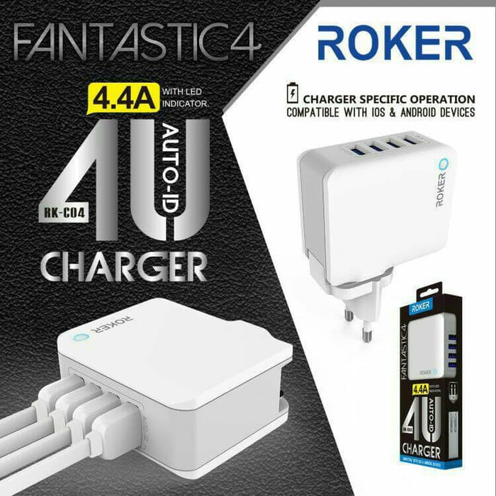 CHARGER ROKER FANTASTIC 4 RK-C04