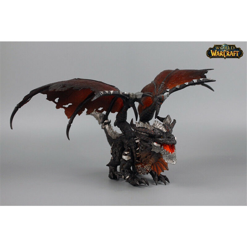 WOW Cataclysm Neltharion Death Wing Figure Statue with Light Gradient