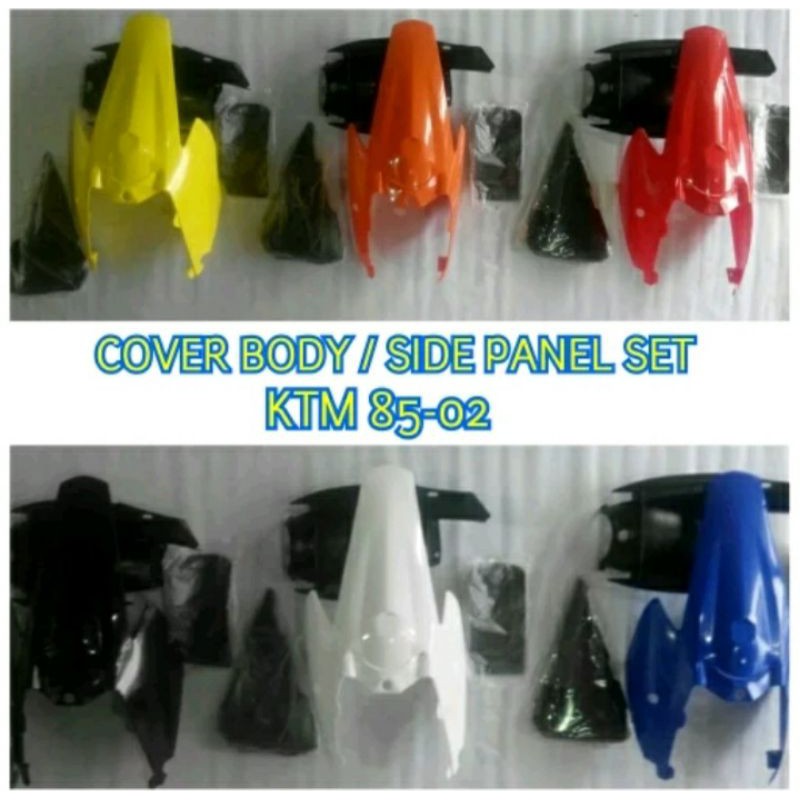 cover body set bagian belakang ktm 85