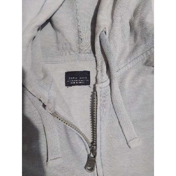 Jaket Zip Hoodie Pria Wanita / Jaket Resreting Halus / Hoodie Original ZARA second original