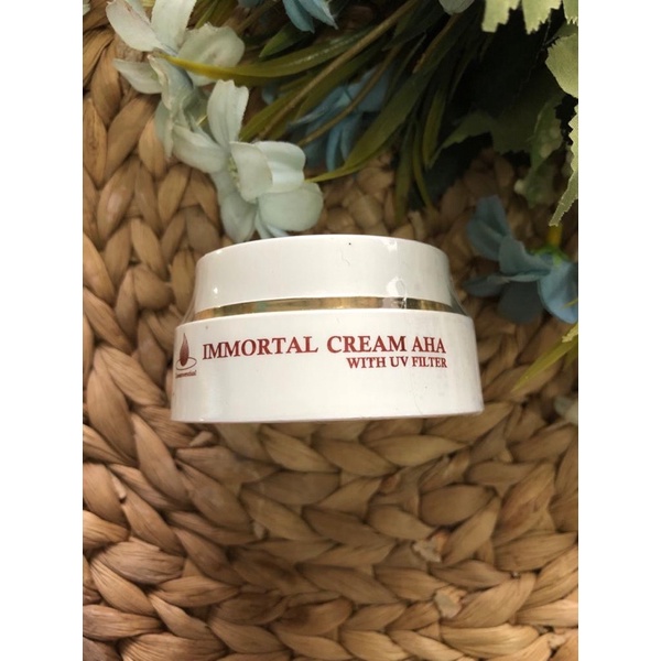 immortal cream aha with uv filter