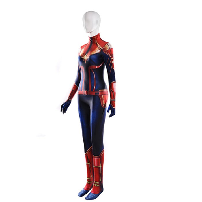 kostum captain marvel carol danvers zentai costume superhero cosplay