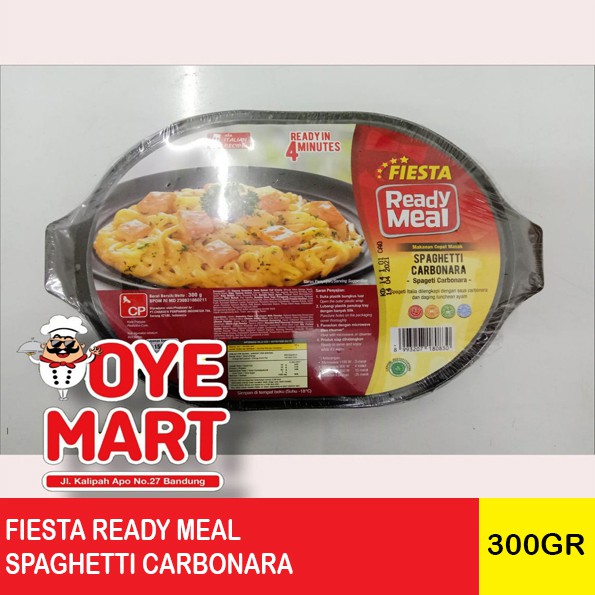 FIESTA READY MEAL SPAGHETTI CARBONARA 300GR PASTA SPAGHETTI HARGA PROMO