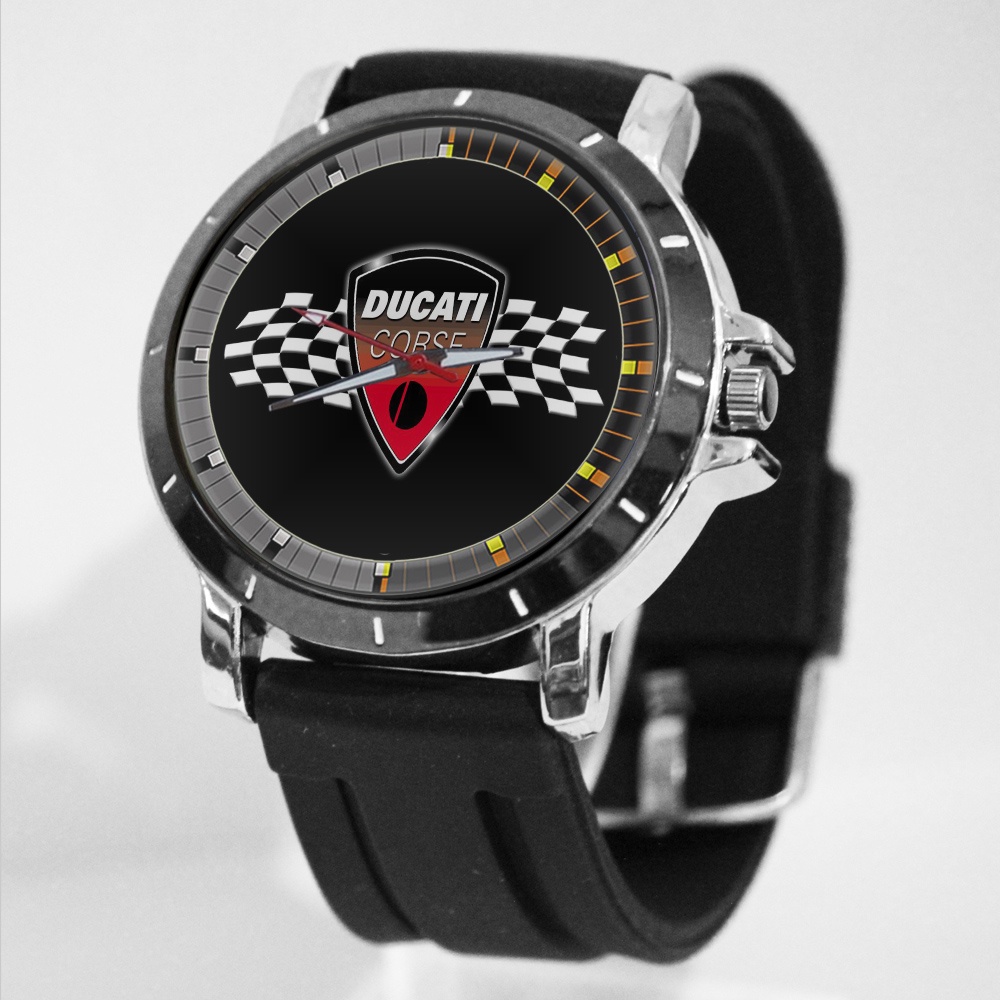jam tangan custom ducati rubber terbaru