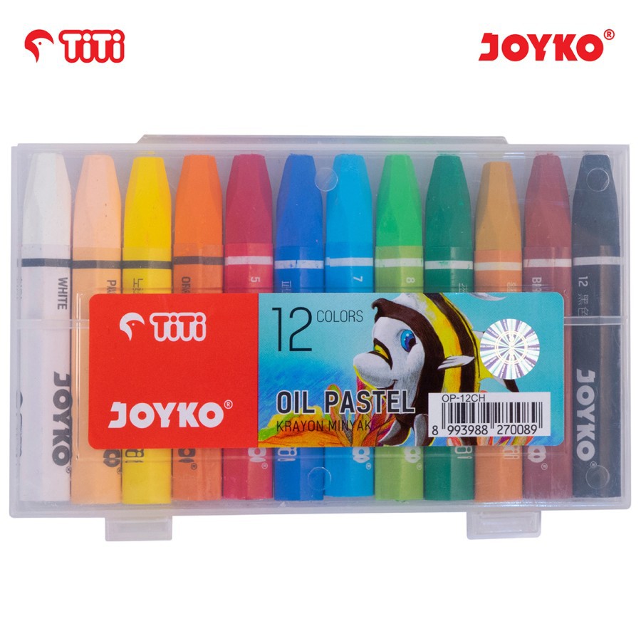 

OIL PASTEL JOYKO TITI OP-12CR | KRAYON MINYAK | 12 WARNA