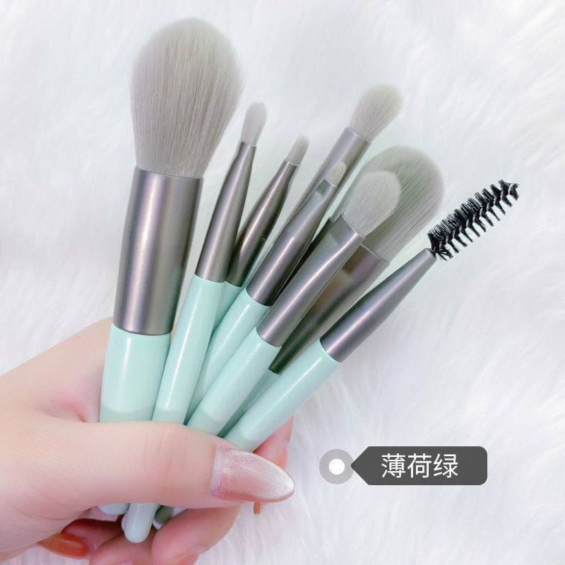 ASK.id - Kuas Set Mini Travel Make Up Brush Make Up isi 8pcs kuas03