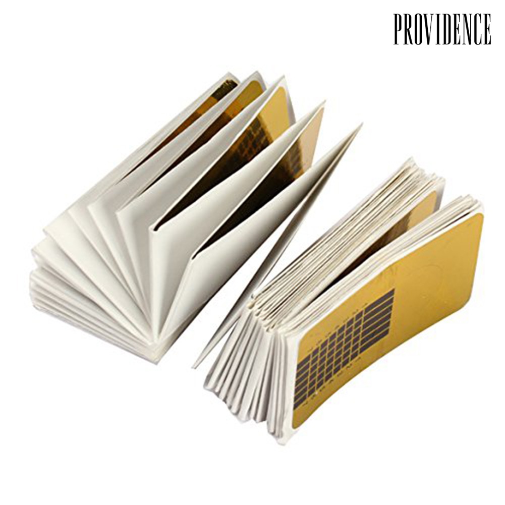 Providence 100pcs/set Stiker Pembentuk Kuku Akrilik Untuk Nail Art