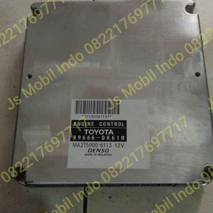 Ecu Komputer Computer Toyota Fortuner Diesel Matic 89666-0k610 Asli