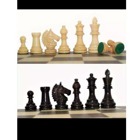 Bidak Catur Kayu Sonokeling Model kuda Landak Premium EKSTRA MENTERI