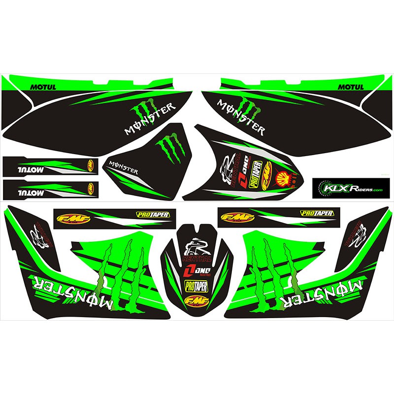 Decal Motor KLX Hijau