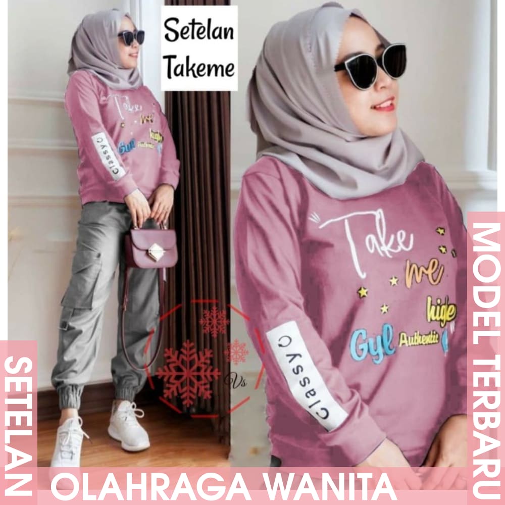 COD SETELAN JUMBO LD 100 130 FIT XXXXL SET OLGA SETCEL MUSLIM BAJU SENAM ROCELLA KAOS JOVANCA RO I