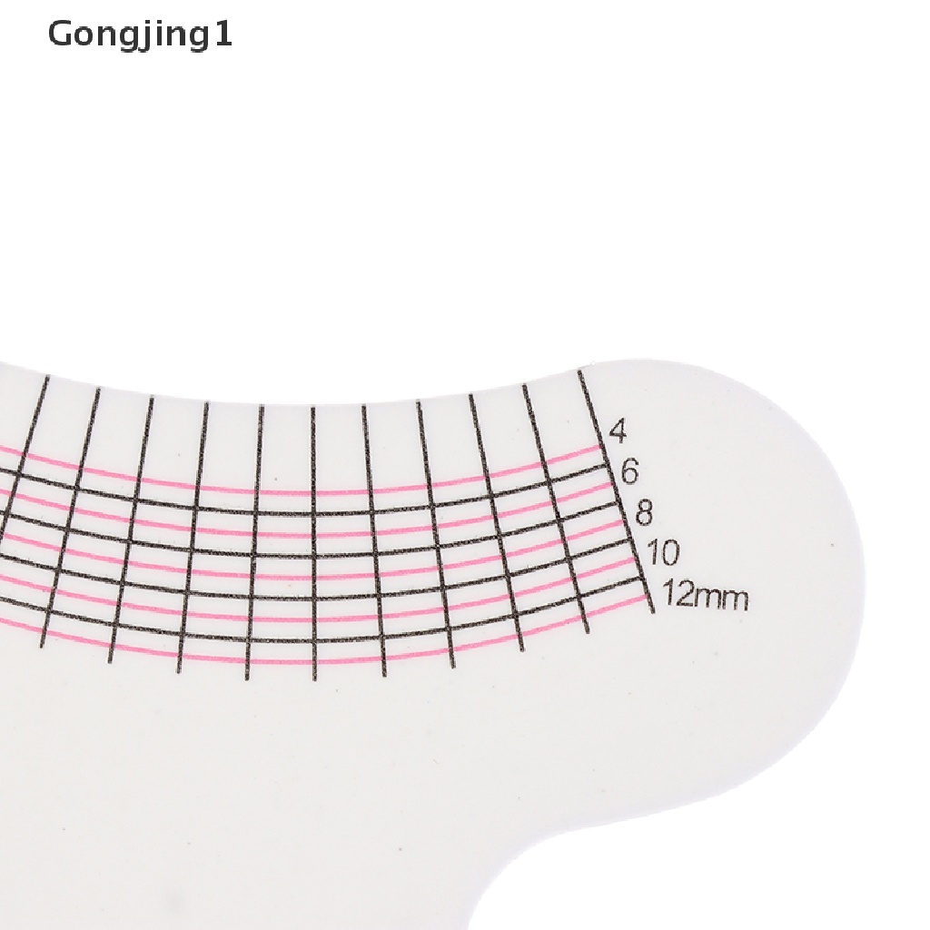 Gongjing1 Penggaris Cetakan Alis / Bulu Mata Untuk Makeup / Kosmetik Wanita