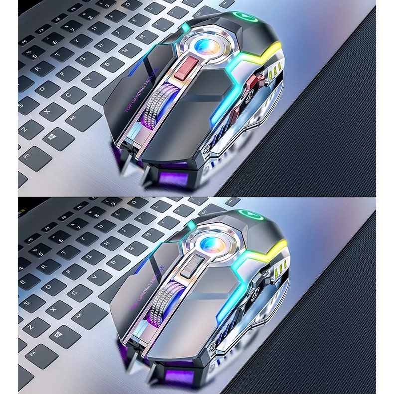 AKN88 - YINDIAO A5 Mouse Gaming Wireless E-Sport RGB Light