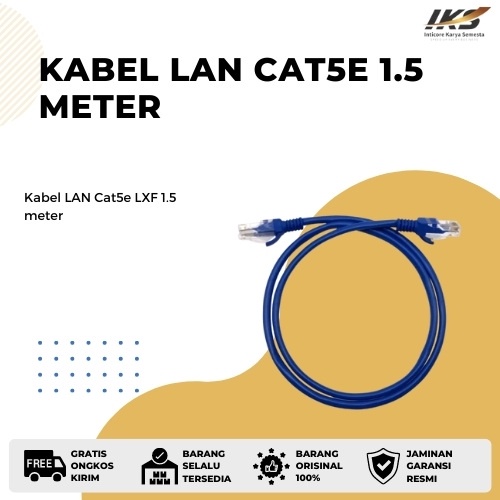 Kabel LAN Cat5e panjang 1.5 meter