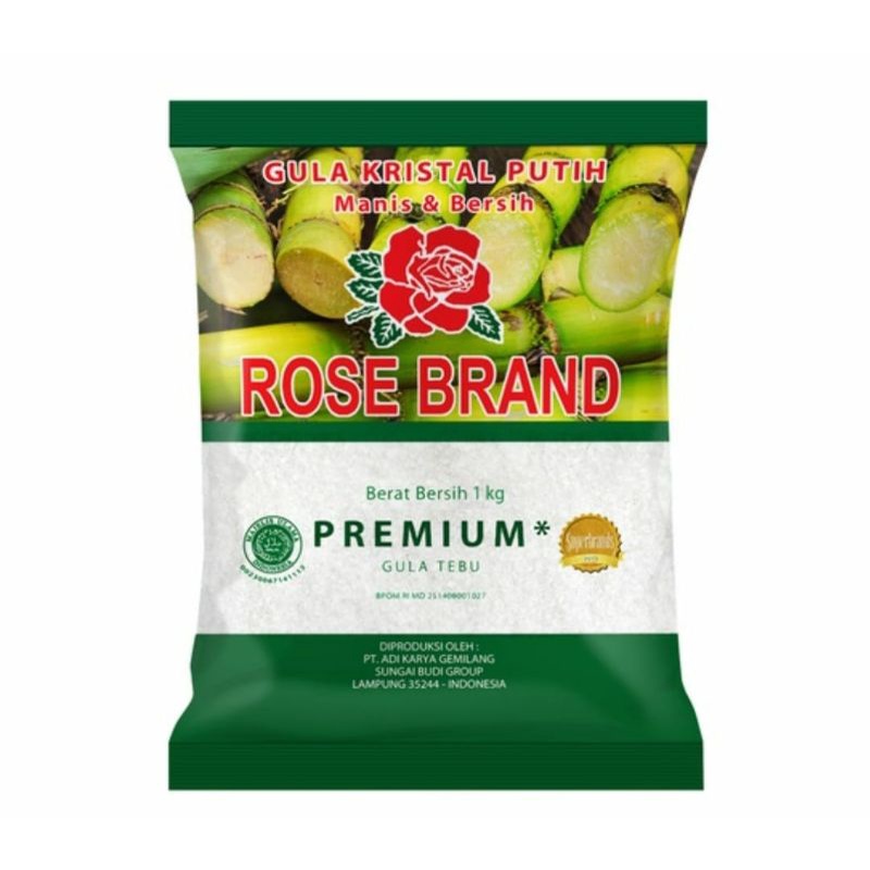 

Gula pasir rose brand 1 kg