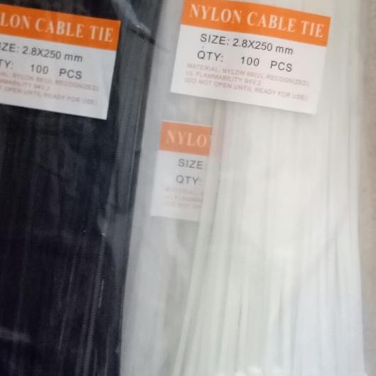 

✻ KABEL TIES 25 CM / 250 MM CABLE TIE TIS KABEL NYLON PENGIKAT - Hitam ♖