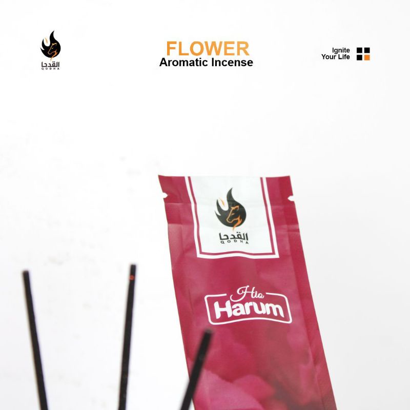 Bukhur Buhur Dupa Lidi Stick Aromaterapi QODHA Hio Harum Isi 20 Sticks Aroma PEONY