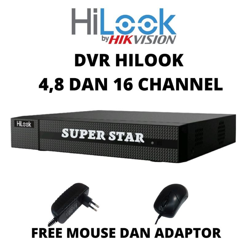 DVR HILOOK 2MP 4' 8 DAN 16 CHANNEL SUPORT ONLINE