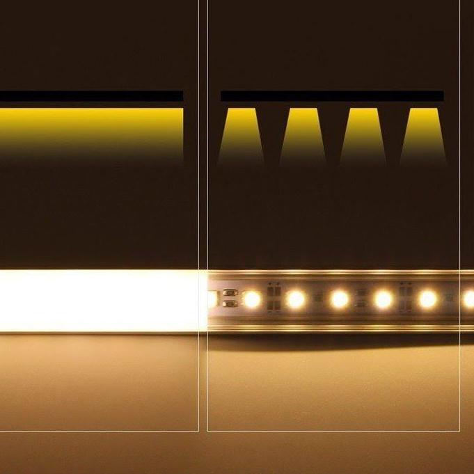 ✬ LED PROFILE COVER CASING RUMAH KAP HOUSING LED STRIP RIGID ALUMUNIUM U ✪