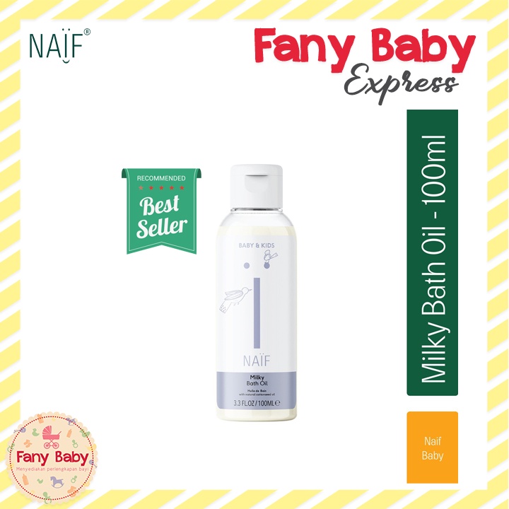 [BUY 2 GET 1 NAIF FACE SCRUB]NAIF BABY MILKY BATH OIL 100ML / P001