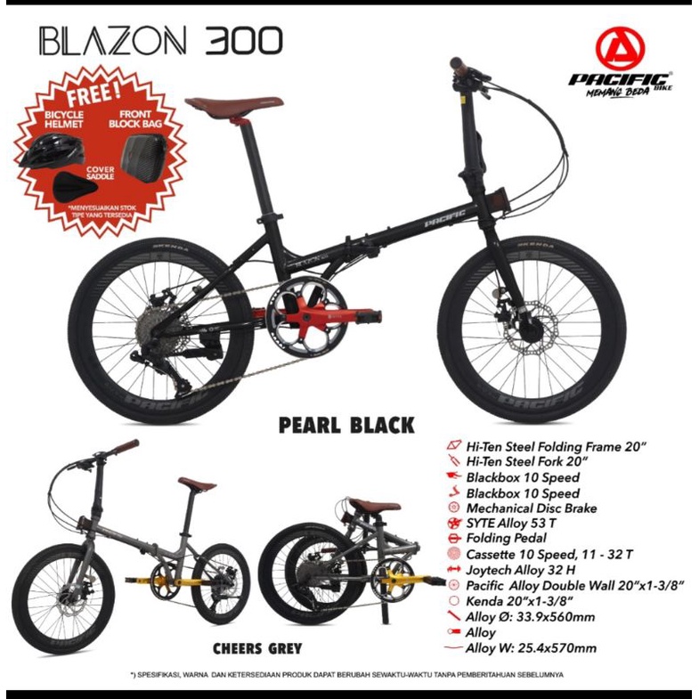 Sepeda Lipat 20 inch Pacific BLAZON 300