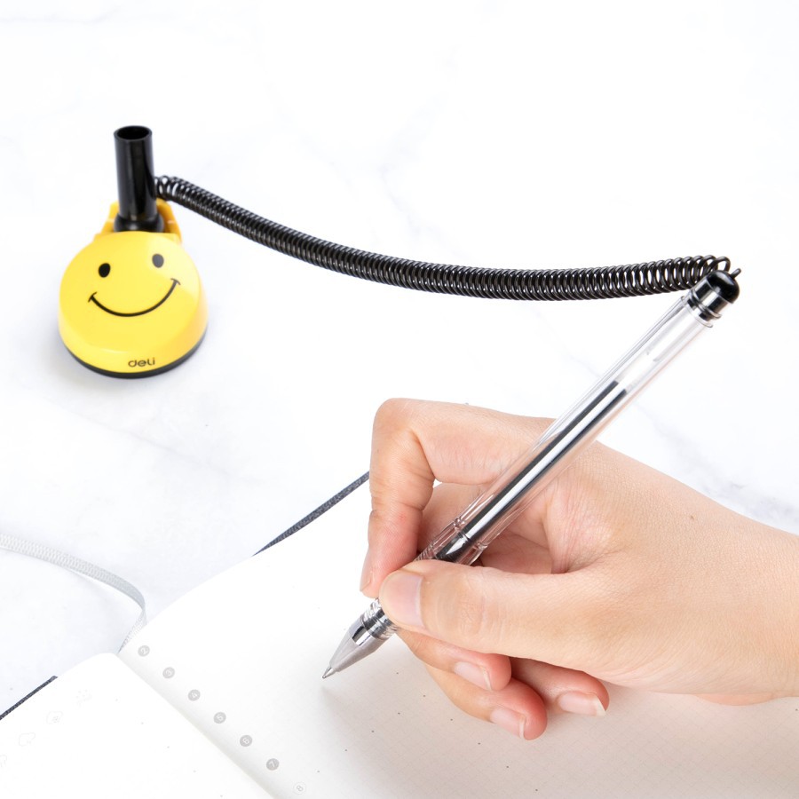 

Pulpen DELI Gel Meja 0.5mm Smile Face - E6793 - Hitam