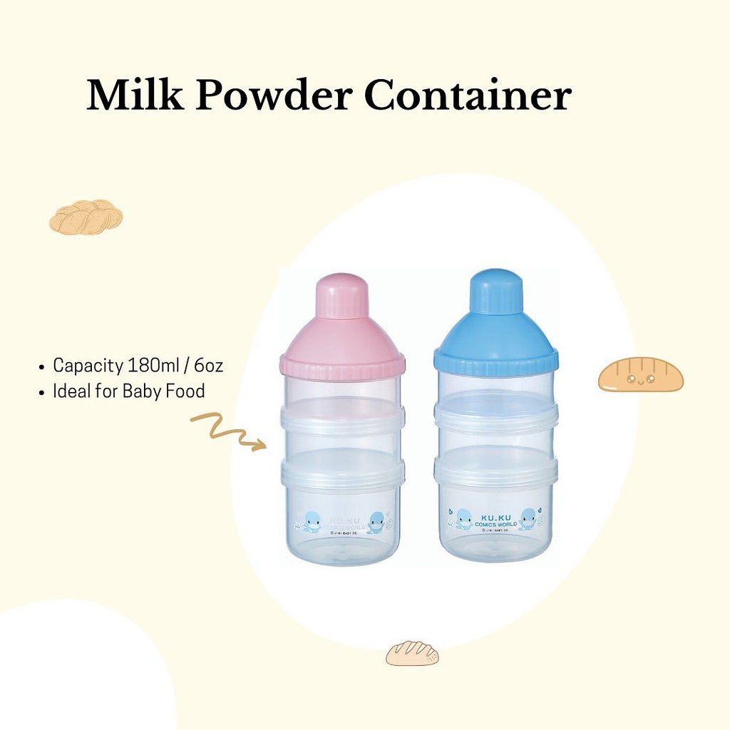 Kuku Duckbill Milk Powder Container 3 Tingkat  KU5359