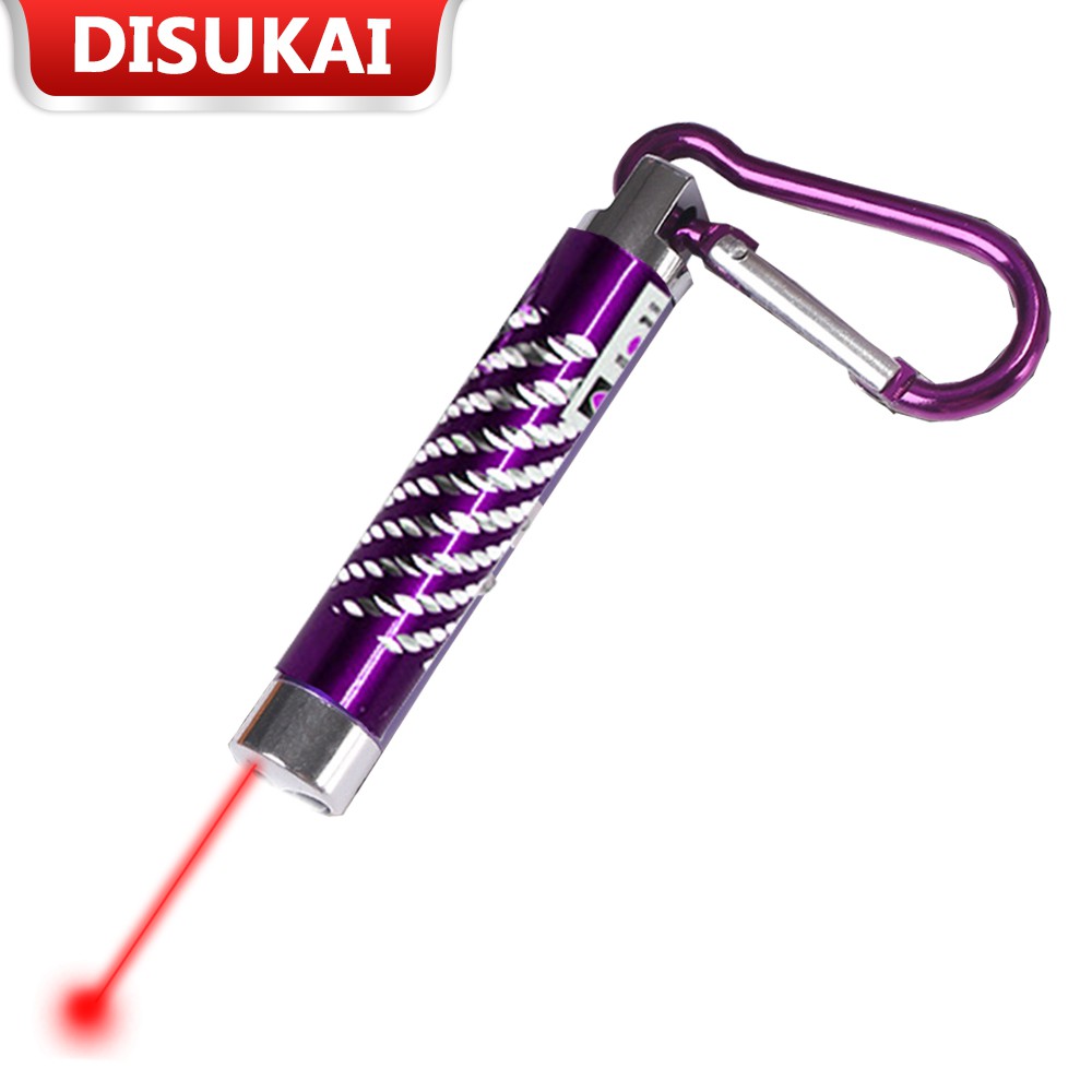 【Stok Baru】Laser Pointer 3 In 1 mini  Gantungan Kunci Senter Laser Ledlight Periksa uangnya