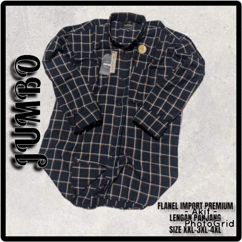 KEMEJA FLANEL JUMBO XXL XXXL KEMEJA FLANEL LENGAN PANJANG KEMEJA FLANEL PRIA WANITA | FLANEL JUMBO